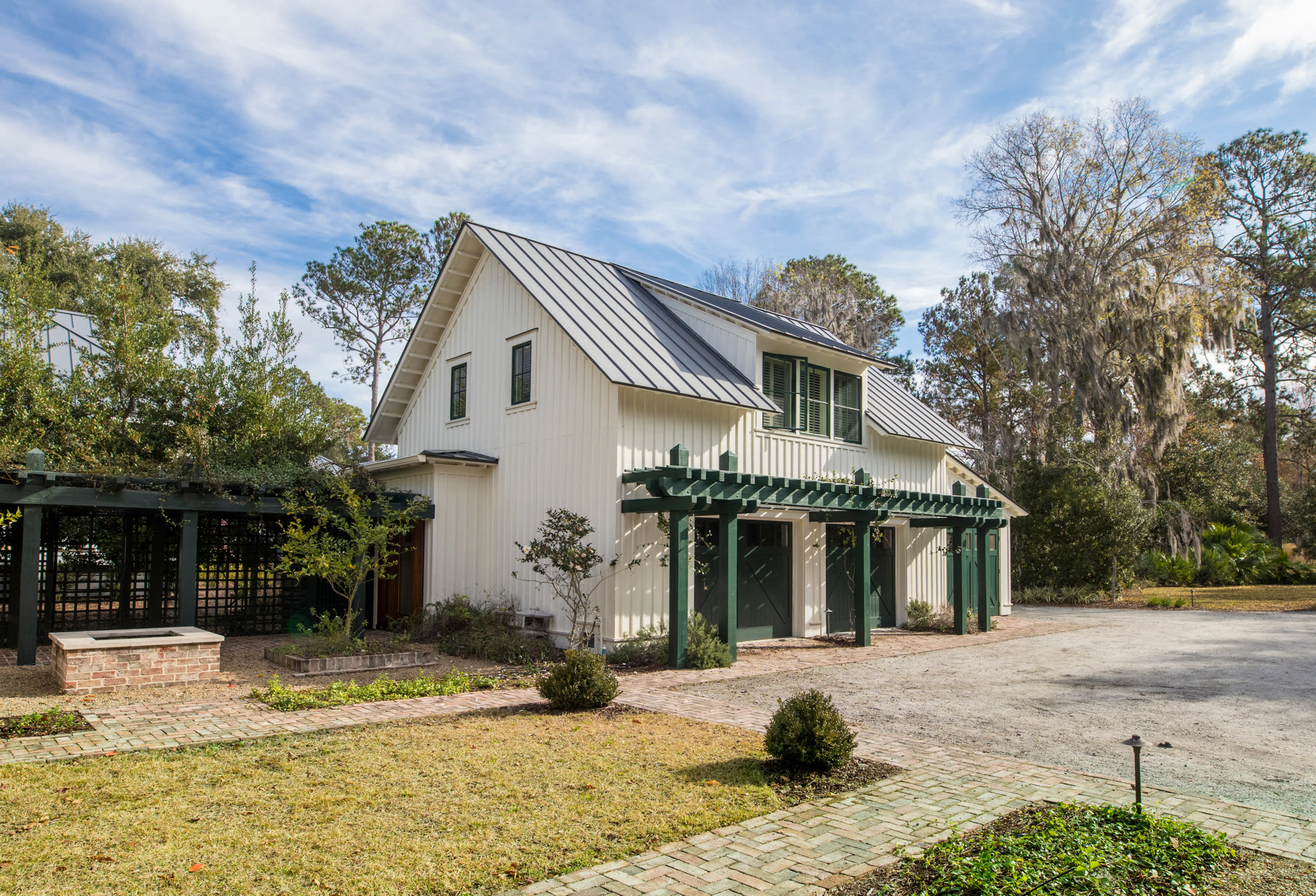Detached garage with loft and metal roof